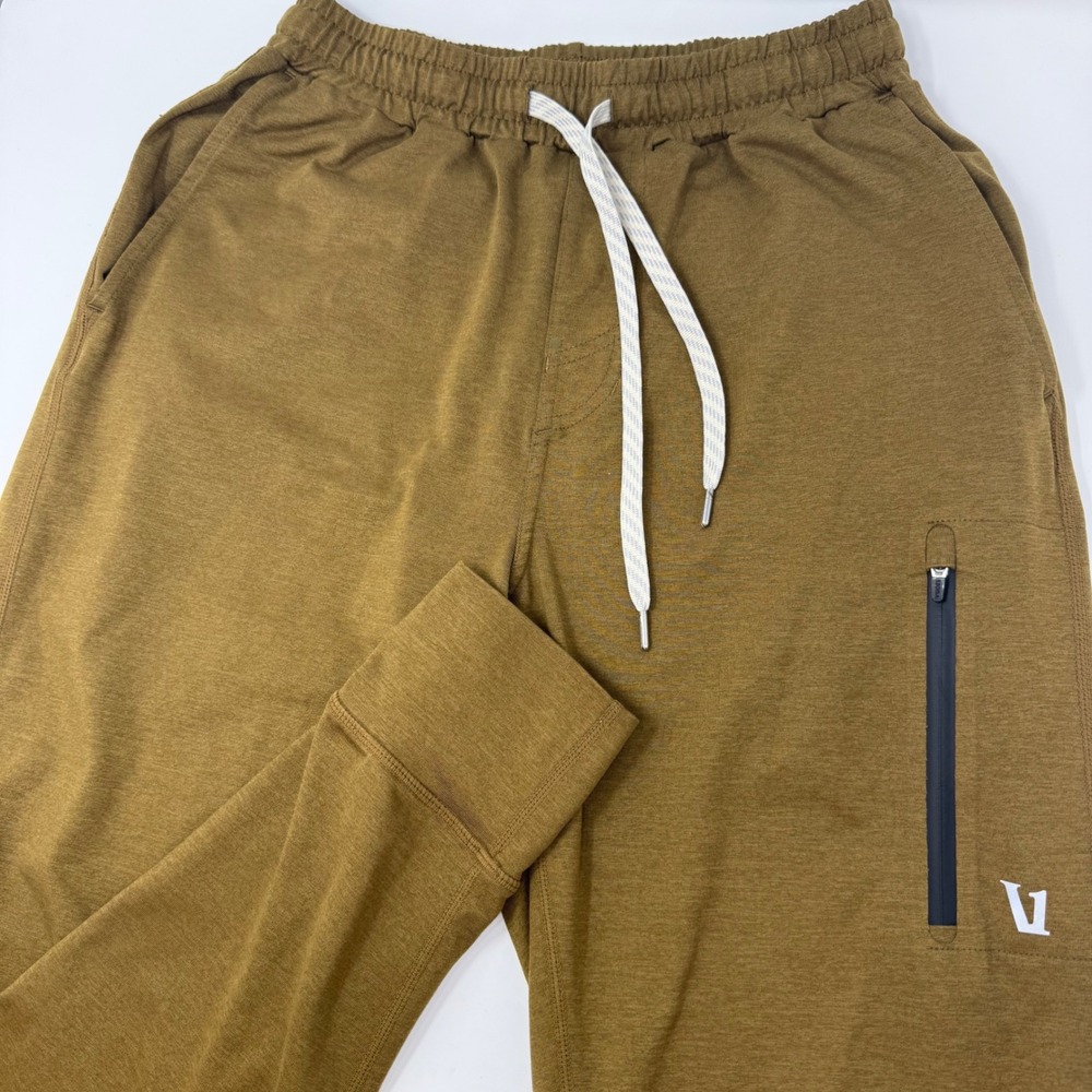 Vuori Sunday Performance Joggers Mens Small‎ Hazel Heather Brown Tapered Pants